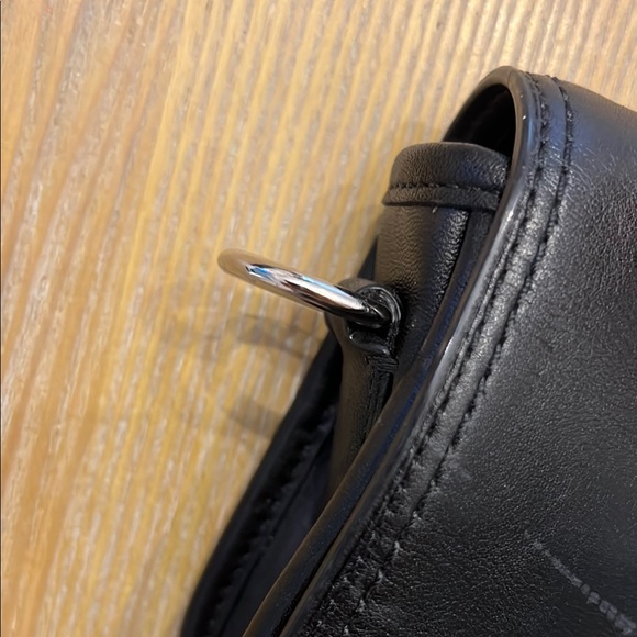 Coach Black leather Turnlock Crossbody Bag —NO STRAP - Picture 5 of 11